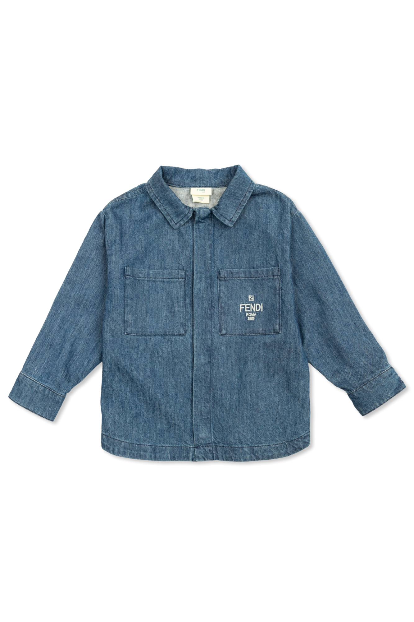 Blue Denim shirt Fendi Kids - Vitkac AS